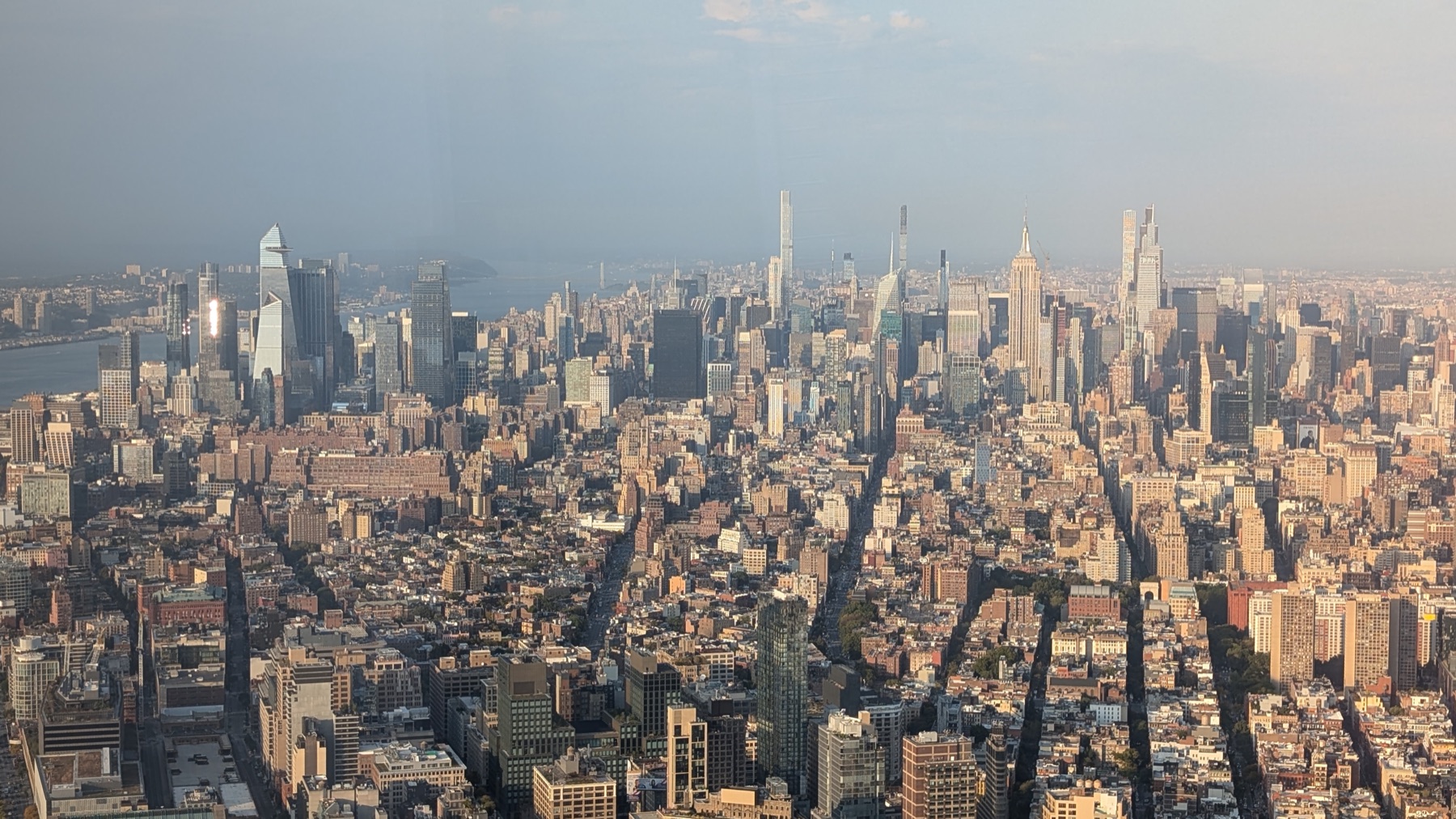 A view across Manhattan toward Midtown